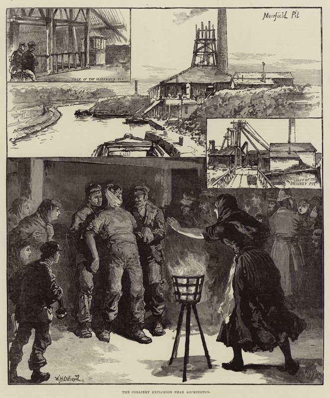 Colliery-räjähdys lähellä Accringtonia tekijältä William Heysham Overend
