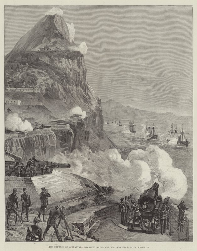 The Defense of Gibraltar, Combined Naval and Military Operations, 13. maaliskuuta tekijältä William Heysham Overend