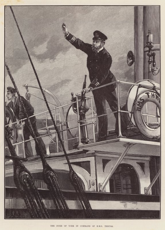 Yorkin herttua HMS Thrushin komentajassa tekijältä William Heysham Overend