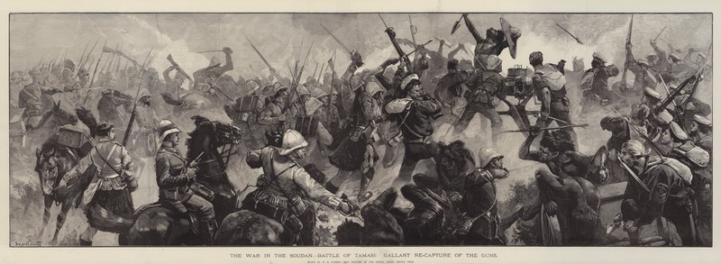 Soudanin sota, Tamasin taistelu, räjähdysmäinen aseiden sieppaus tekijältä William Heysham Overend