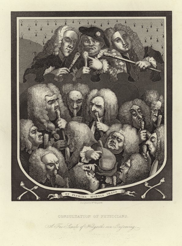 Lääkäreiden kuuleminen tekijältä William Hogarth