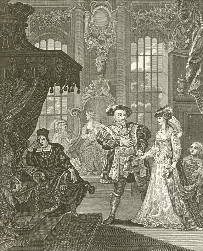 Henry kahdeksas ja Anne Boleyn tekijältä William Hogarth