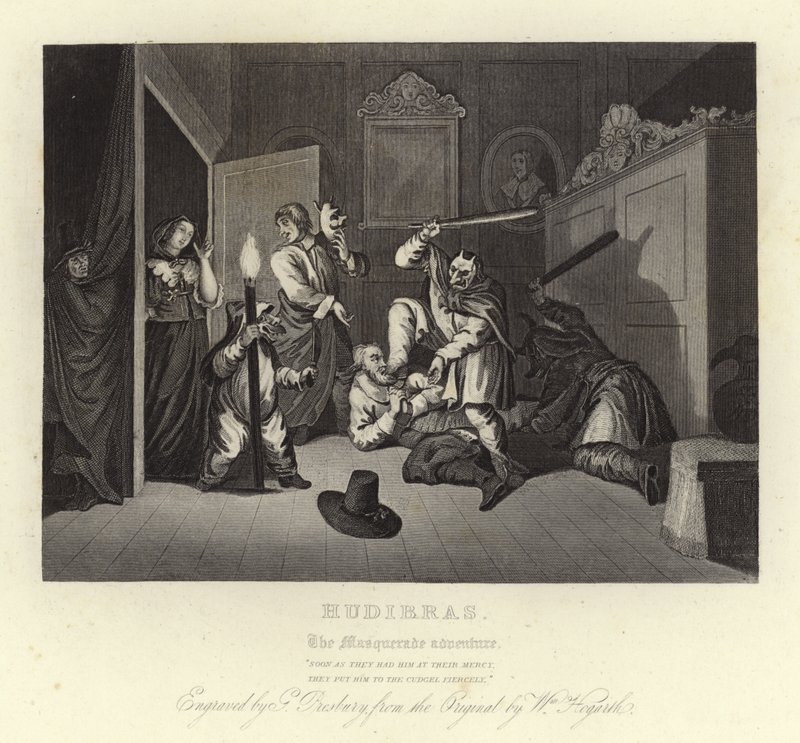 Samuel Butlerin Hudibras tekijältä William Hogarth