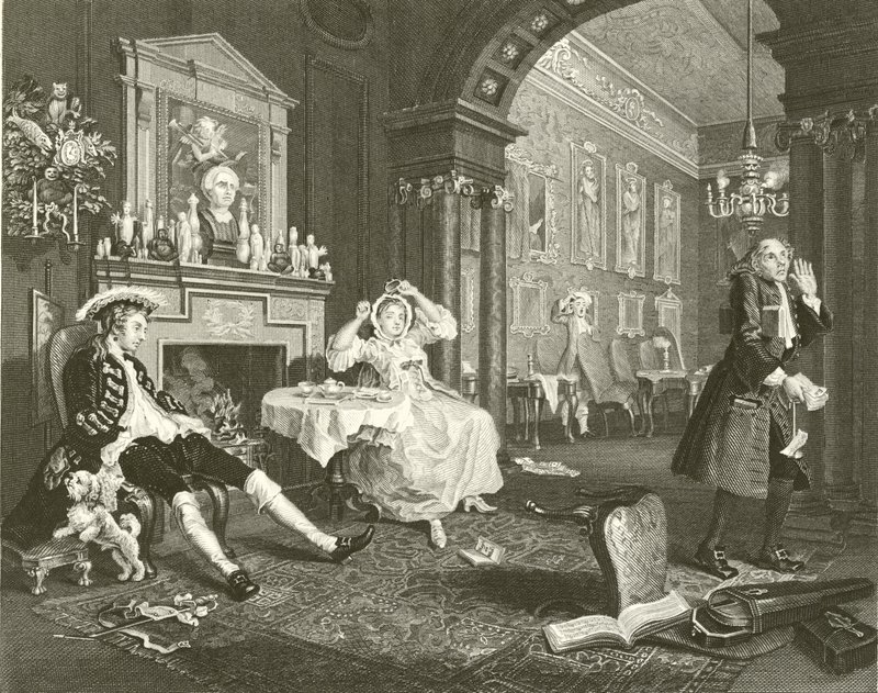 Avioliitto A La Mode tekijältä William Hogarth