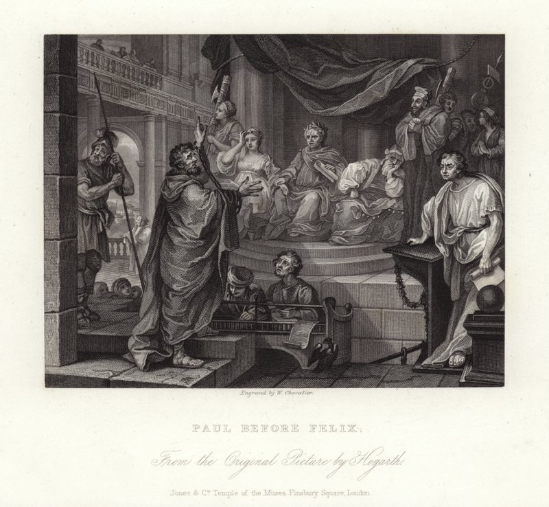 Paavali ennen Felixiä tekijältä William Hogarth