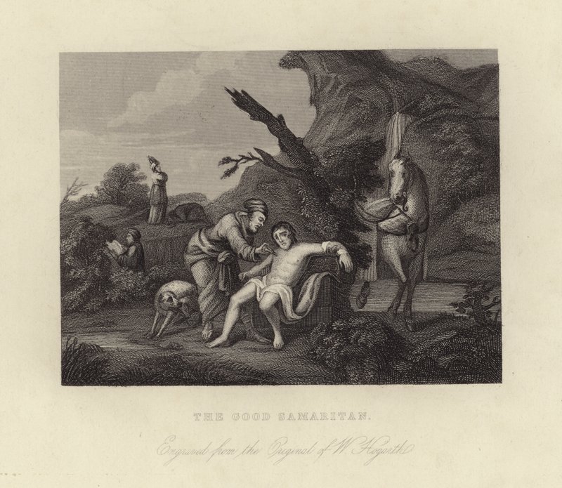 Laupias samarialainen tekijältä William Hogarth