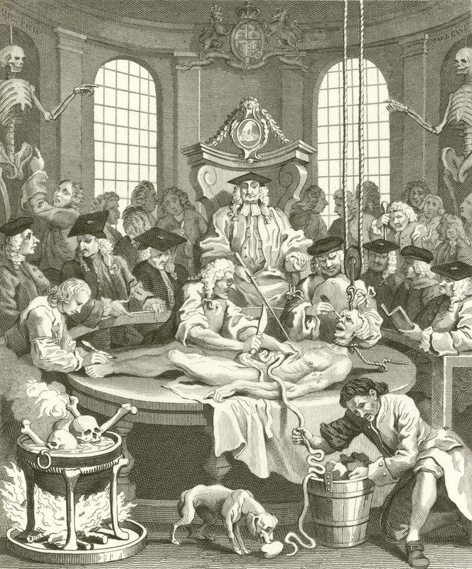 Julmuuden neljä vaihetta tekijältä William Hogarth