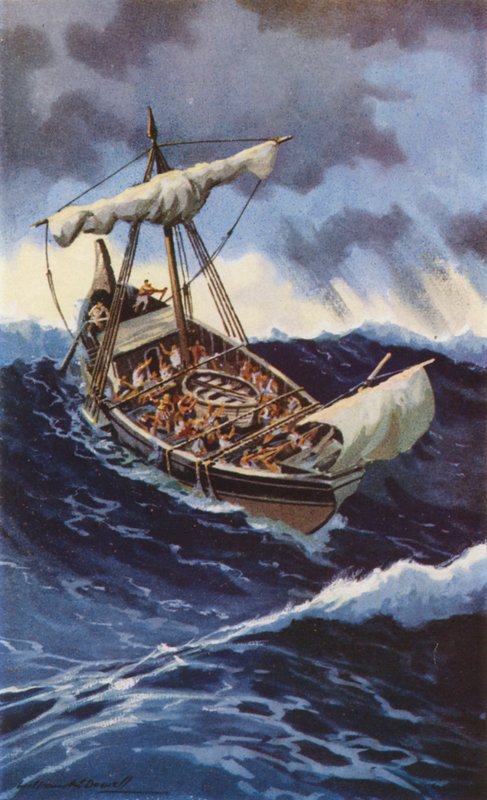 Pyhän Paavalin laiva (väri litho) tekijältä William John Patton McDowell