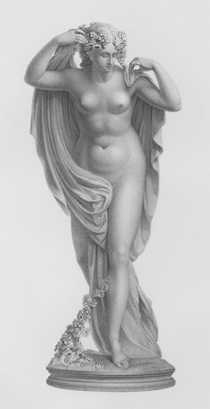 Euphrosyne, kaiverrus W Roffe Sir R Westmacottin, RA, patsaasta (kaiverrus) tekijältä William John Roffe