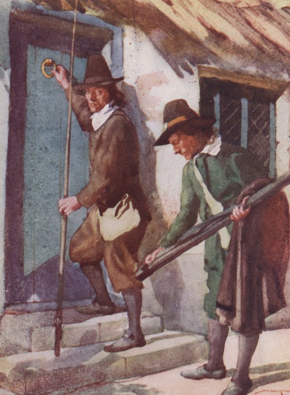 Kuvitus Izaak Waltonin teokseen The Compleat Angler (värilitho) tekijältä William Lee Hankey