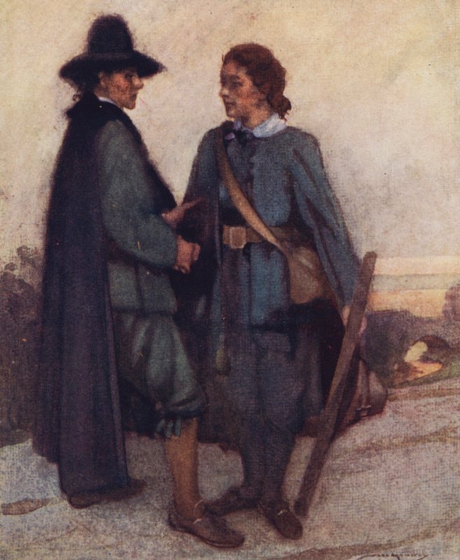 Kuvitus Izaak Waltonin teokseen The Compleat Angler (värilitho) tekijältä William Lee Hankey