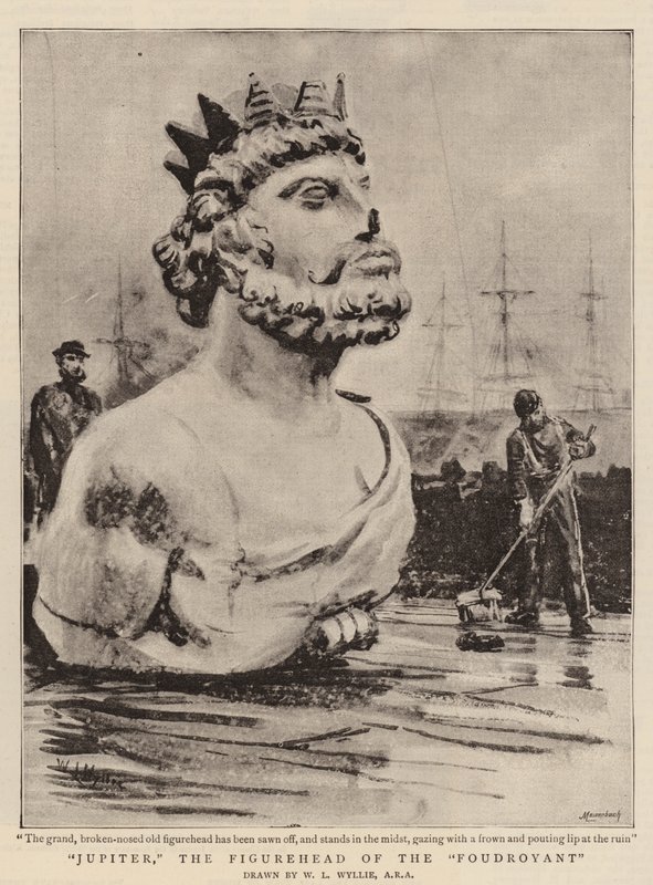 Jupiter, Foudroyantin hahmo tekijältä William Lionel Wyllie