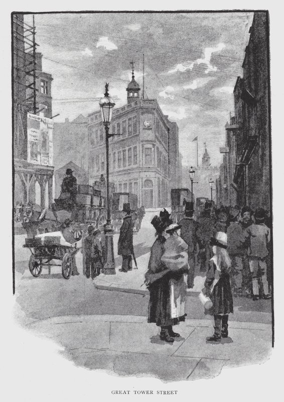 Great Tower Street (litho) tekijältä William Luker