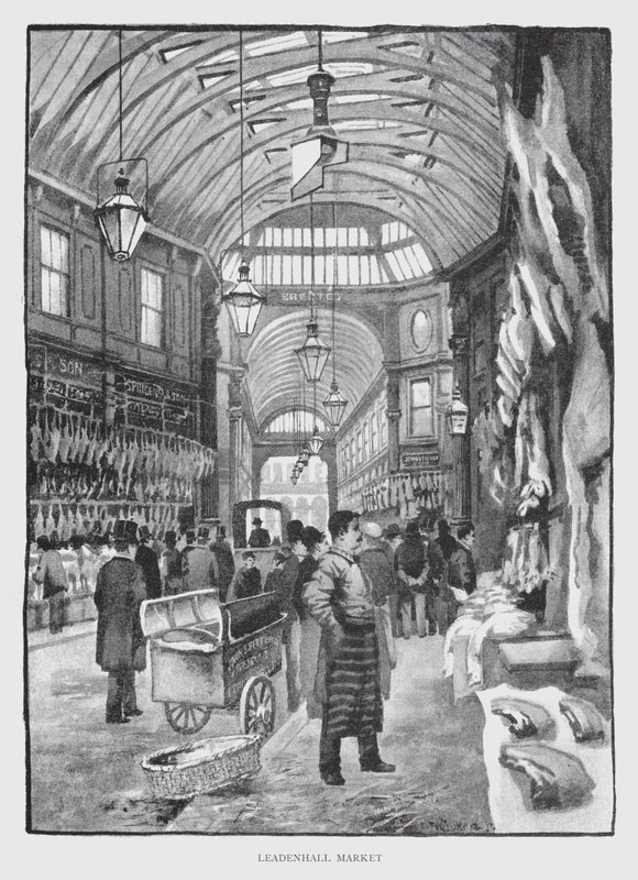 Leadenhall Market (litho) tekijältä William Luker