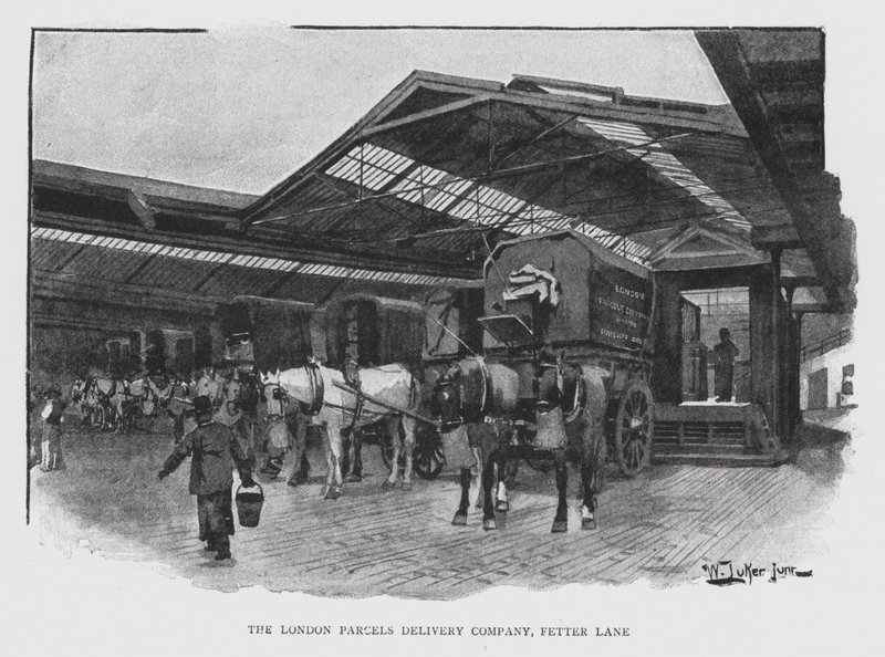 The London Parcels Delivery Company, Fetter Lane (litho) tekijältä William Luker