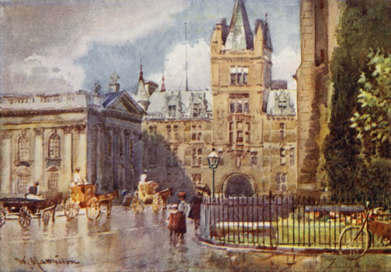Caius College ja Senaatin talo St Marys Passagesta tekijältä William Matthison
