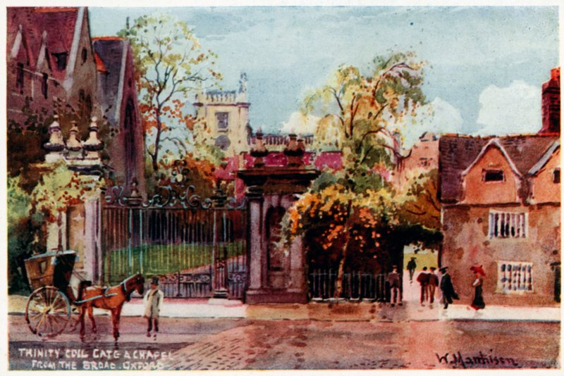 Trinity College, portti ja kappeli, Broad St tekijältä William Matthison