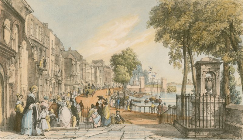 Chelsea, jossa on osa vanhaa kirkkoa, ja Sir Hans Sloanen hauta tekijältä William Parrott