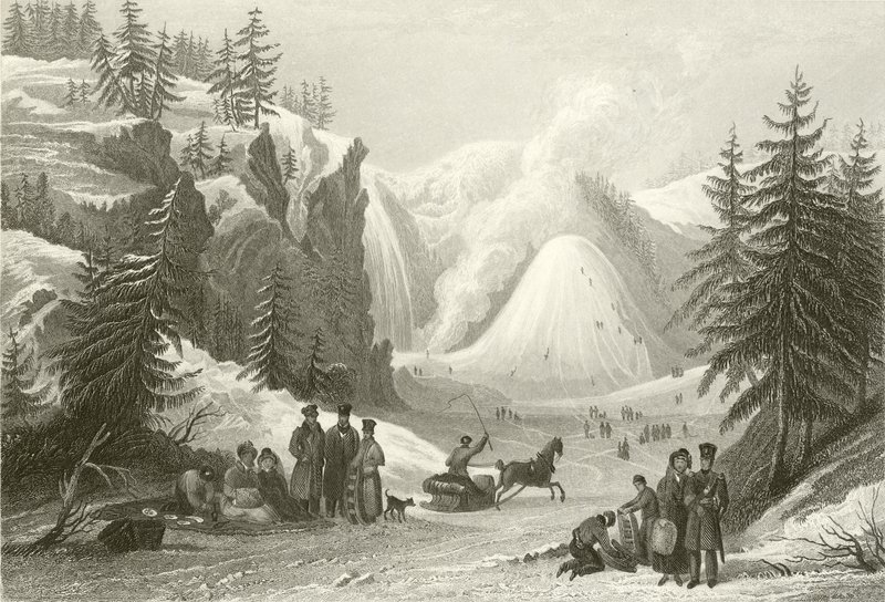Montmorencyn vesiputous ja kartio, lähellä Quebecia tekijältä William Purser