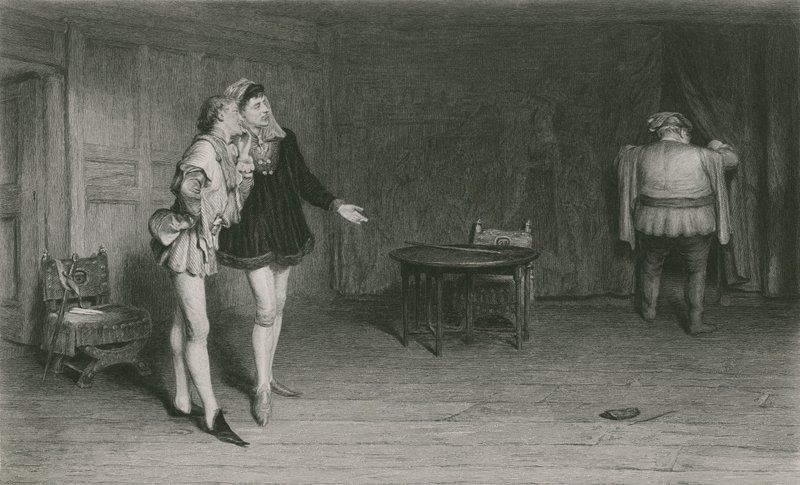 Prinssi Henry, Points ja Falstaff, kuningas Henry IV, ensimmäinen osa tekijältä William Quiller Orchardson