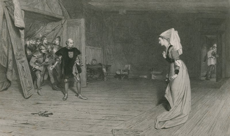 Talbot ja Auvergnen kreivitär, Kuningas Henrik VI, ensimmäinen osa tekijältä William Quiller Orchardson