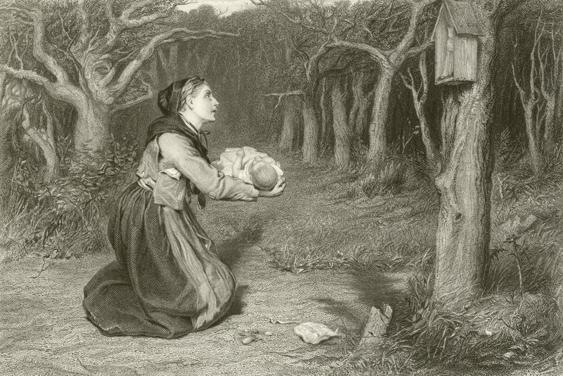 Pyhäkkö metsässä tekijältä William Quiller Orchardson