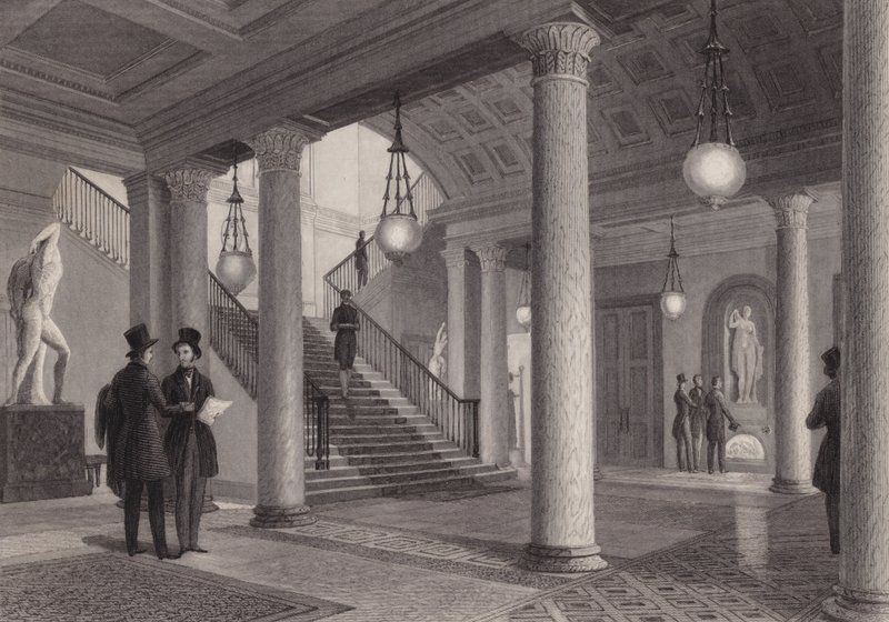 Athenaeum Clubin sali, Westminster, Lontoo (kaiverrus) tekijältä William Radclyffe