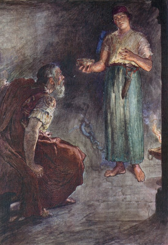 Philopoemen vankilassa (väri litho) tekijältä William Rainey