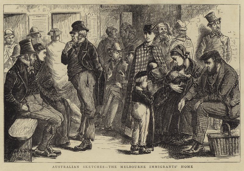 Australian Sketches, Melbournen maahanmuuttajien koti tekijältä William Ralston
