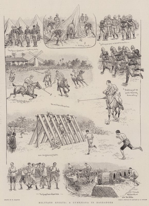 Military Sports, Gymkhana Barbadoksella tekijältä William Ralston