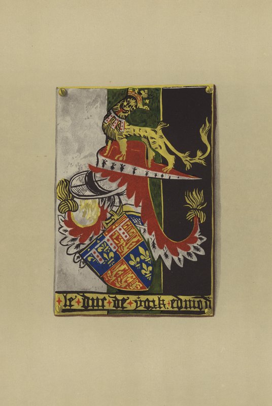 Sir Edmond Plantagenet Langleysta, Cambridgen jaarli ja Yorkin herttua, 1361-1402 (chromolitho) tekijältä William St John Hope
