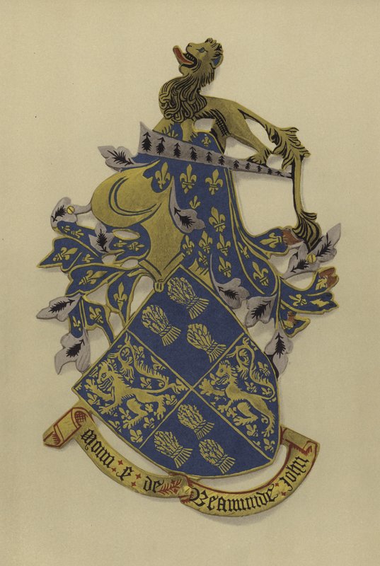 Sir John Beaumont, lordi Beaumont, 1393-1396 (chromolitho) tekijältä William St John Hope