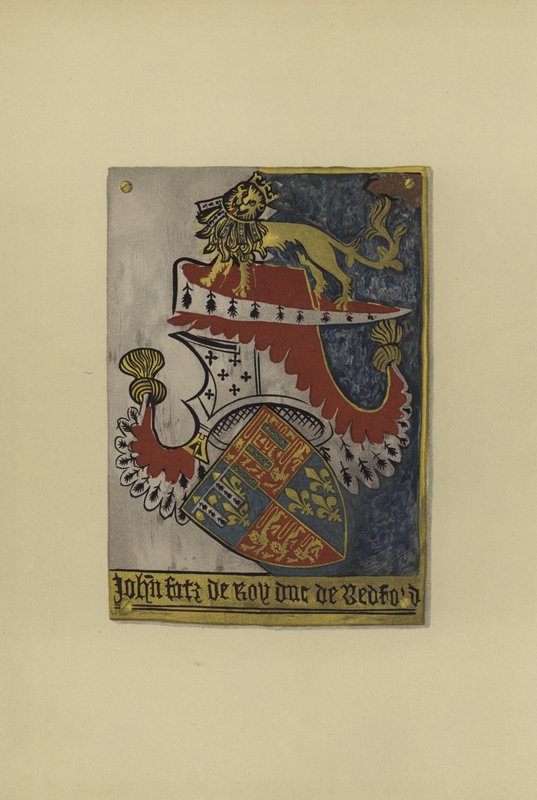 Sir John Plantagenet Lancasterista, Kendalin jaarli ja Bedfordin herttua, n. 1402-1435 (chromolitho) tekijältä William St John Hope