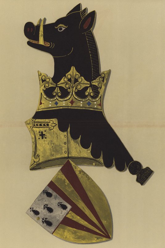 Sir Ralph Bassett, lordi Bassett of Drayton, 1368-1390 (chromolitho) tekijältä William St John Hope