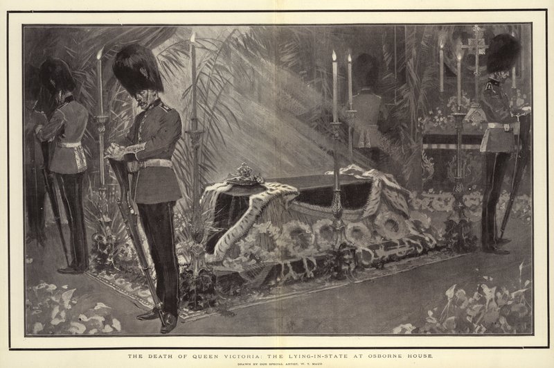 Kuningatar Victorian kuolema Osborne Housessa tekijältä William T. Maud