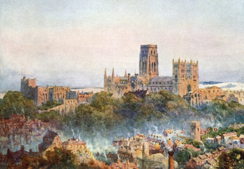Canterbury rautateiltä (väri litho) tekijältä William Wiehe Collins