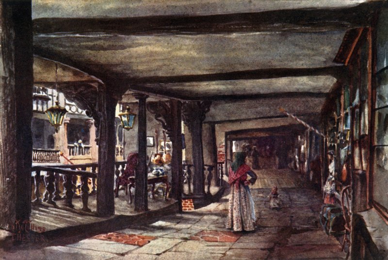 Chester, rivit (väri litho) tekijältä William Wiehe Collins