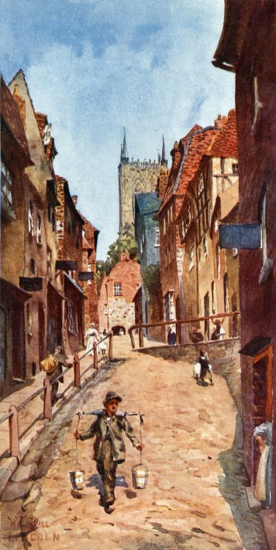 Lincoln, jyrkkä kukkula (väri litho) tekijältä William Wiehe Collins