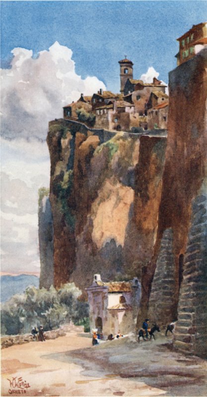 Orvieto. Porta Maggiore (väri litho) tekijältä William Wiehe Collins