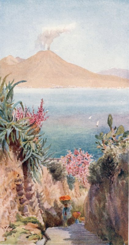 Posillipo. Napolinlahti (väri litho) tekijältä William Wiehe Collins