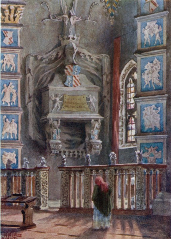 Rimini. Isottan hauta katedraalissa (väri litho) tekijältä William Wiehe Collins