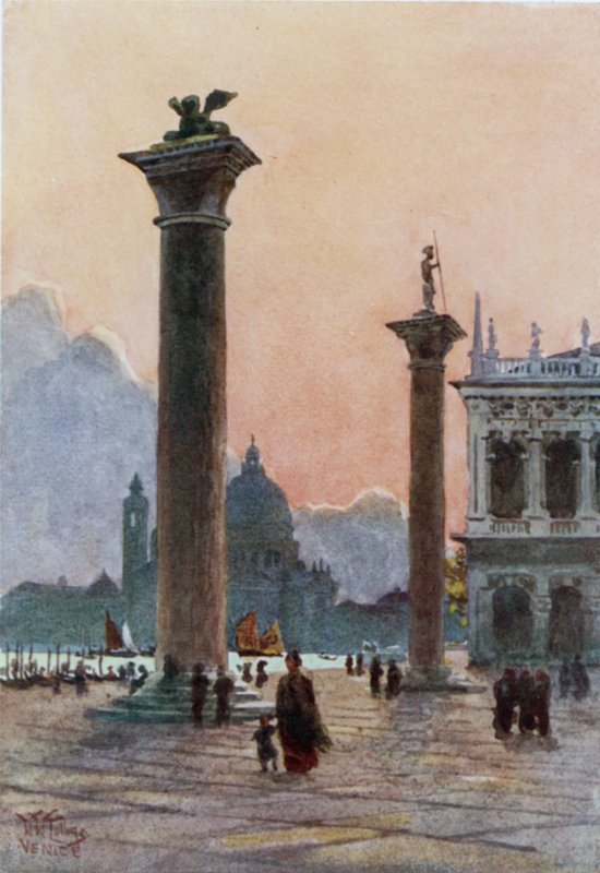 Venetsia. S. Markin leijona (väri litho) tekijältä William Wiehe Collins
