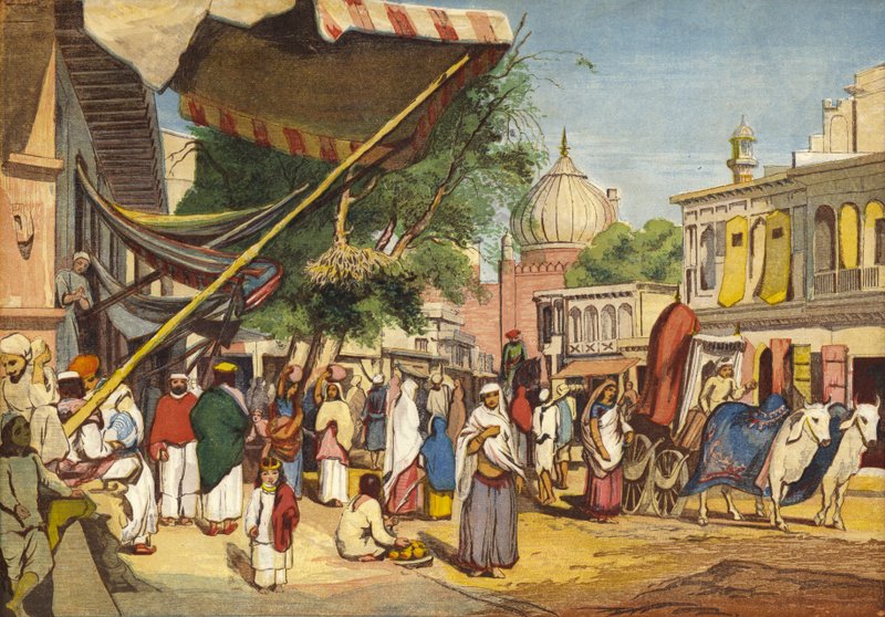 Katu Jama Masjidin takana, Delhi, Intia tekijältä William after Carpenter