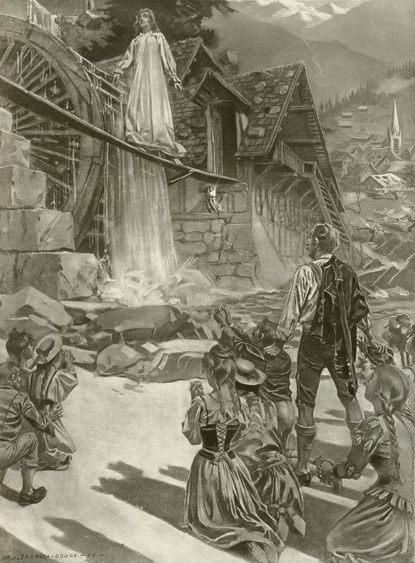 La Sonnambula, näytös III kohtaus ii (syväpaino) tekijältä William de Leftwich Dodge