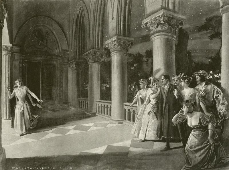 Lucia di Lammermoor, näytös III kohtaus vi (syväpaino) tekijältä William de Leftwich Dodge