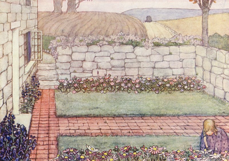 Lasten puutarhanhoitokirja: A Cornish Cottage (värilitro). tekijältä Winifred Cayley Robinson