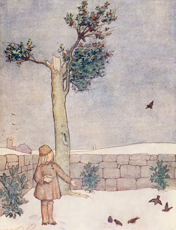 Lasten puutarhanhoitokirja: Tammikuu (värilitra) tekijältä Winifred Cayley Robinson