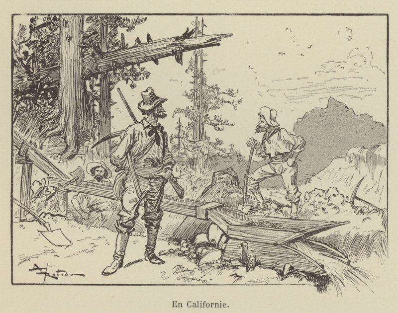 Kaliforniassa tekijältä after Albert Robida