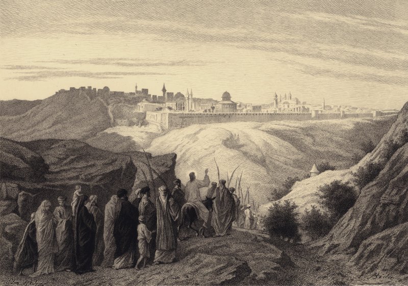 Jeesus itki Jerusalemin takia tekijältä after Albert Robida