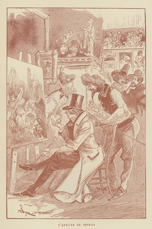 Latelier De Petrus tekijältä after Albert Robida